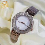 Supa Rounddial Silver Party Wear Bangle Watch For Women