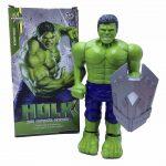 Super Hero Legends Hulk Robot Action Figure Toy, Moves Front, Back, Rotate 360 Degrees with Sound & Light Effect for Kids