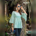 Sushi Cotton Designer Embroidered Short Tops # 05