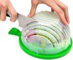 The Original Salad Cutter Bowl - Best Salad Maker. Vegetable Chopper, Cutter For Lettuce Or Salad Chopper