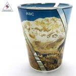 Transparent Printed Shot Glass Annapurna