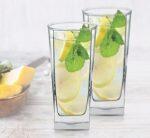 Transparent Square Juice Glass