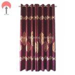 Two Pieces Printed Curtain With Eyelet Rings (60 * 84 Inches)