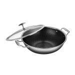 UCOOK TRI-PLY SS Kadai + Glass Lid 280mm