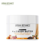 Urban Botanics 4 in 1 Body Butter For Dry/Normal/Itchy Skin & Stretch Marks with Shea Butter, Cocoa Butter, Kokum Butter & Caramel