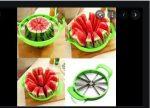 Watermelon Cutter Cantaloupe Melon Slicer Stainless Steel Kitchen Fruit Divider