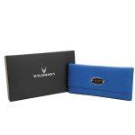WILDHORN Nepal® Ladies Genuine Leather RFID Protected Clutch (WHLW1001CAROLINABLUE)