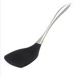 Winchester Collection Scratch-Resistant Rubber Spatula Heavy Duty Natura Silicone Spatula with Bamboo and Stainless Steel Handle