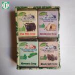 Yak Milk Soap 50g, Sandalwood Soap 50g, Aloe Vera Soap 50g & Black Salt Soap 50g (4 in 1)