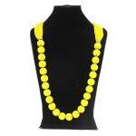 Yellow  Ball Pote Mala For Women