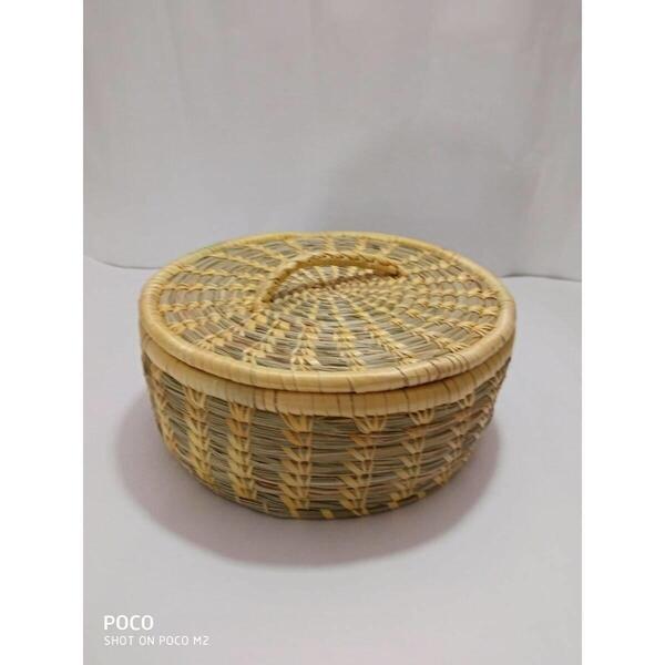 Yellow Handcrafted Chapati/Roti Basket