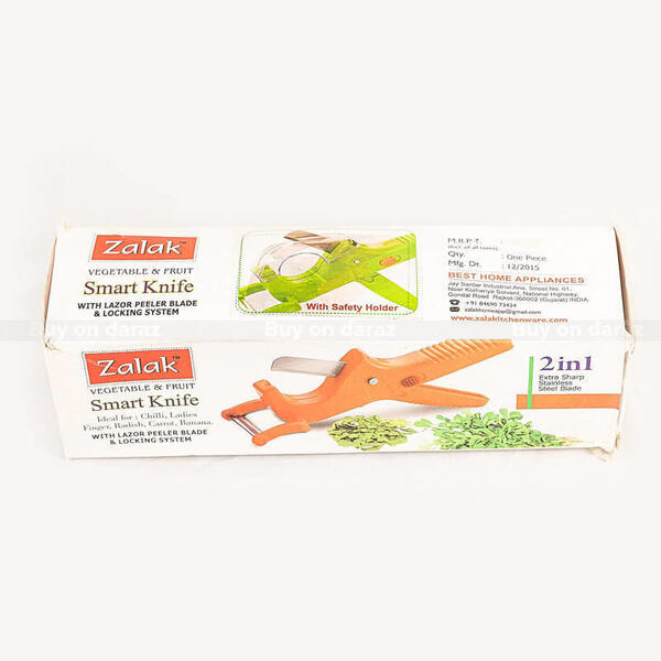 Zalak Smart Knife With Lazor Peeler & Locking System
