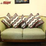 Zari Weaved Cushion Covers With Silk Back (22 X 22 )
