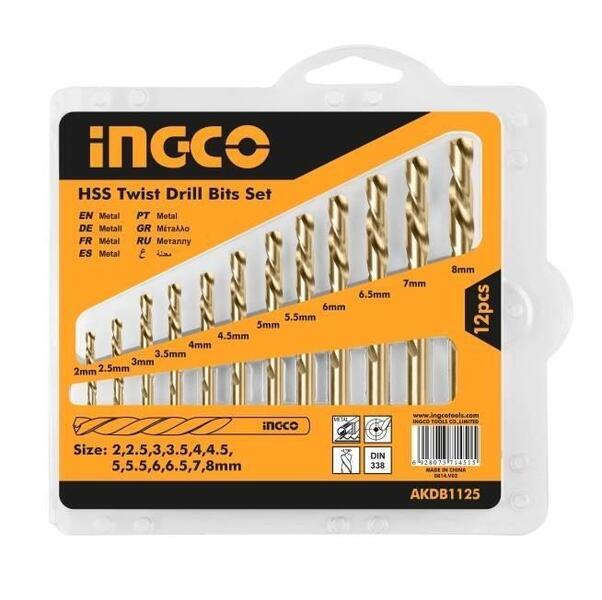 HSS twist drill bits set Ingco