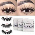 3D Soft Fiber False Eyelashes Fluffy Wispy Lashes Thick Long Natural Eye Makeup Tools