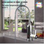 3000W Electric Instant Heater Tap,Supply Hot and Cold Water,360°Spin Stainless Hot Water Kitchen Tap with LED Digital Display for Home Facilities