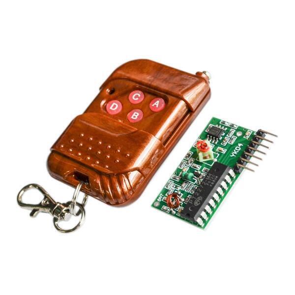 315Mhz 4-Channel Four-Way 4 Key Wireless Remote Control Receiver Module DIY Kit M4 Non-lock Receiver Plate