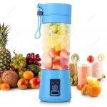 4 Blades USB Rechargeable Portable Electric Fruit Juicer/ Smoothie Blender