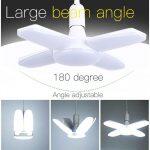 4 Fan Blade Foldable LED Bulb Ceiling Light with Bright Light