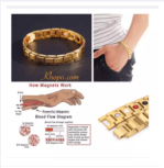 4-in-1 Bio Magnetic Health-Fashion Rose Gold Hearts Bracelet