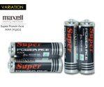 4 Pcs Maxell Super Power Ace AAA Battery 1.5v Each