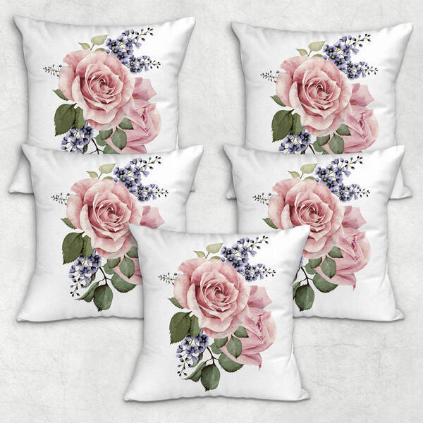 Flower Printed Cushion Cover Only