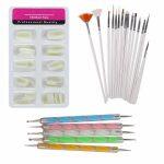 Of Nail Art Dotting Tools, 15 Nail Art Brushes And Nail Extensions