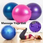 85cm Spike Massage Yoga Balls Pilates Fitness Gym Exercise Balance Fitball (Color Assorted)