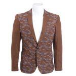 Abstract Printed Blazer Coat For Men