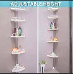 Adjustable Height Corner Shelf/Corner Rack/Bathroom Rack