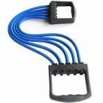 Adjustable Multi-Function 5 Rubber Tubes Chest Expander/Chest Developer/Rubber Rope/Chest Flexor/Muscle Pulling Exerciser/Muscle Workout Stretcher Home & Gym Equipment for Men & Women