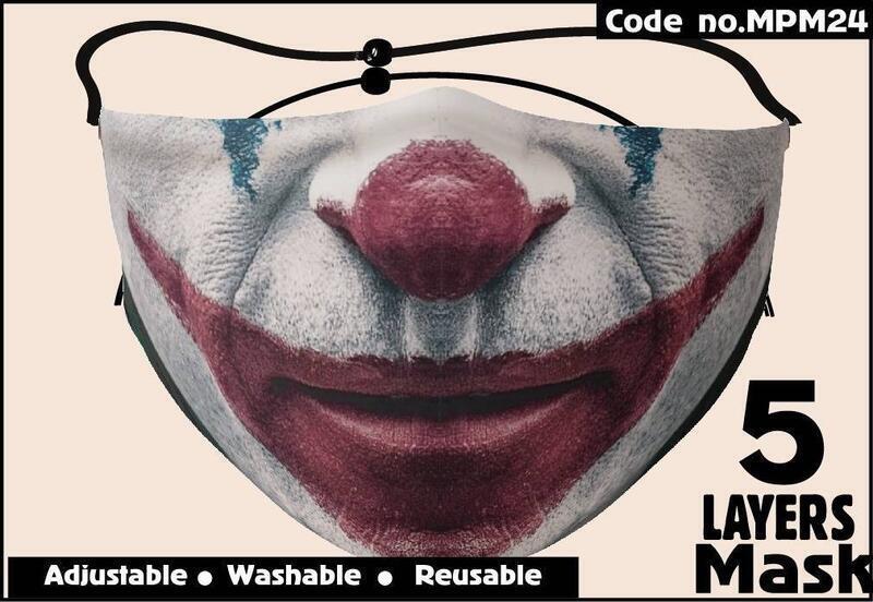 Adjustable Washable Reusable Full printed 5 Layer Mask -24
