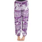All In One Gallery -Elephant Print Multicolor Ladies Trouser For All Season
