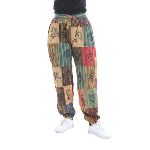 All In One Gallery - Patch Work Multicolor Printed Stylish Trouser For Women
