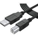 Ancable 3-Feet USB B MIDI Cable for Instruments, Compatible with Piano, Midi Controller, Midi Keyboard, Audio Interface Recording, USB Microphone and More