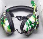 army 3.5mm Camo Wired Gaming Headset Camouflage Over Ear Headphones with Microphone for PS4 3 Xbox One 360 for Switch PC Video Games