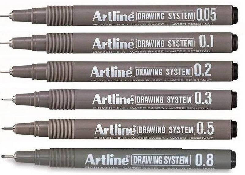 Artline Drawing Fineliner Pens