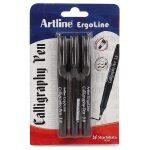 Artline Ergoline Calligraphy Pen Set with 3 Nib Sizes - Pack of 3 (Blue)