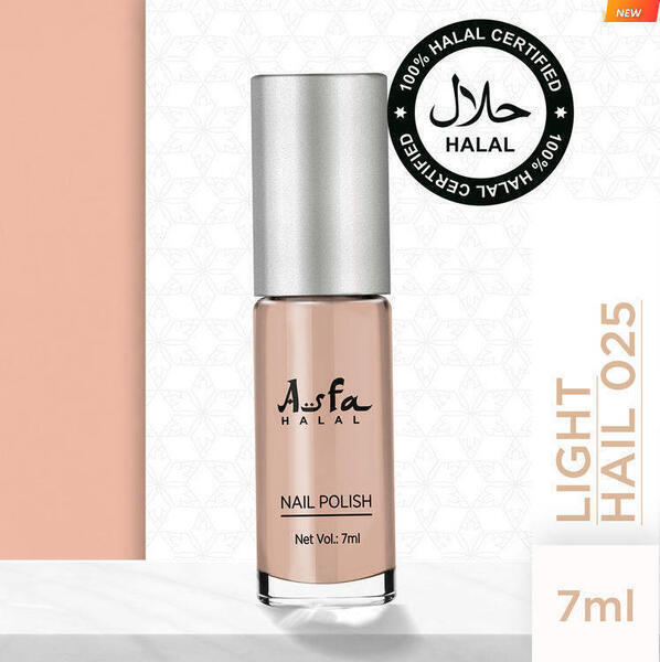 Asfa Halal Hi Shine Nail Polish Light Hail 025