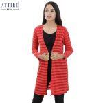 Attire Nepal Mix Cotton Stripe Outer For Women