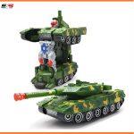 Automatic Deformation Combat Tank with Light, Music and Bump Function