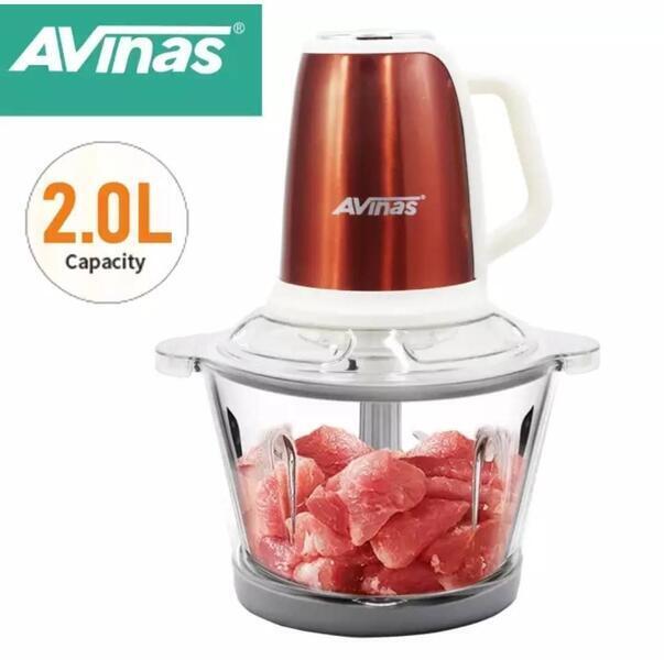 AVINAS AV-132 Glass Bowl Electric Meat Grinder Machine 2L