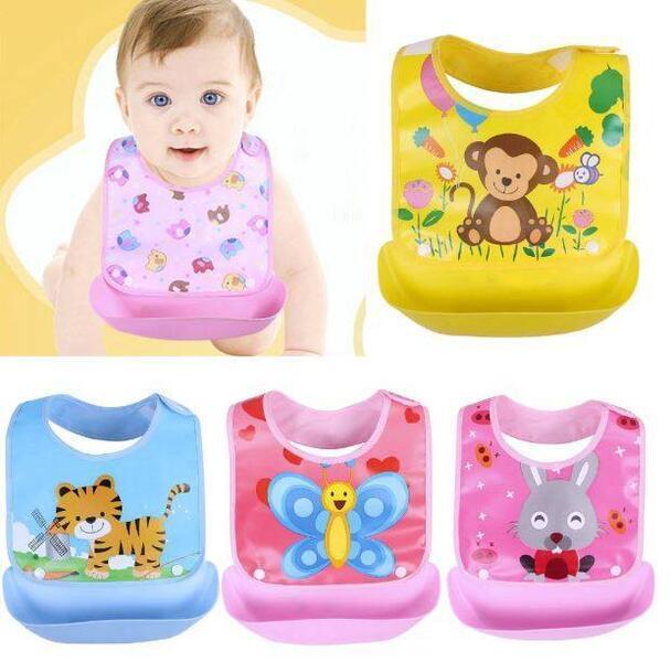 Baby Bibs With Basket - 2 Pcs