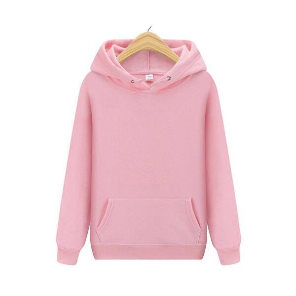 Baby Pink Hooded Streetwear Hip Hop Hoodie For Men