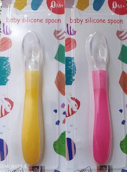 Baby Silicon Spoon 1 Piece Color May Vary