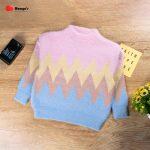 Baby/Toddler Geo Pattern Colorblock Knit Sweater - Multicolor