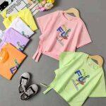Baby/Toddler Girl Stylish Graphics Print Crop Tee