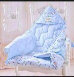 Baby Wrapper With Hood Blanket – (Random Color)