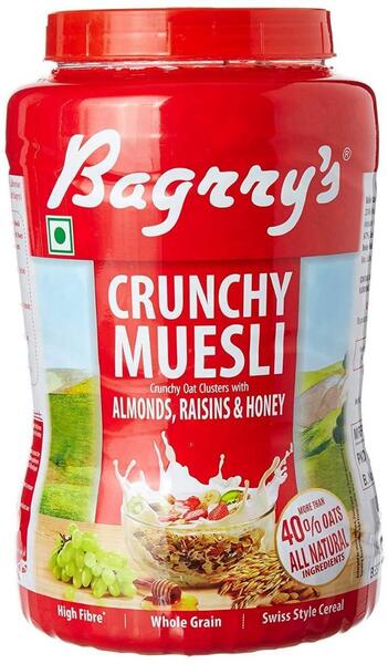 Bagrrys Crunchy Muesli 1 Kg Jar