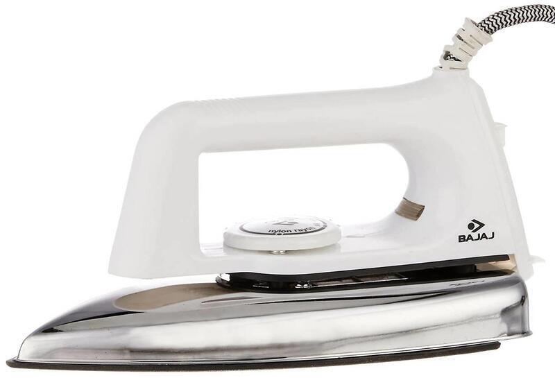 Bajaj Popular 750-Watt Light Weight Dry Iron (White)